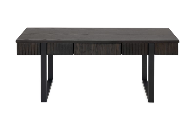 Anchirage Soffbord 60 cm - Mörkbrun/Mattsvart - Soffbord - Klaffbord & Hopfällbart bord - Spegelbord - Soffbord med förvaring - Soffbord med hjul - Höj och sänkbart soffbord