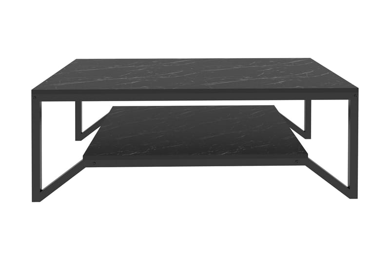 Andifli Soffbord 60x45,8x120 cm - Svart - Soffbord - Klaffbord & Hopfällbart bord - Spegelbord - Soffbord med förvaring - Soffbord med hjul - Höj och sänkbart soffbord