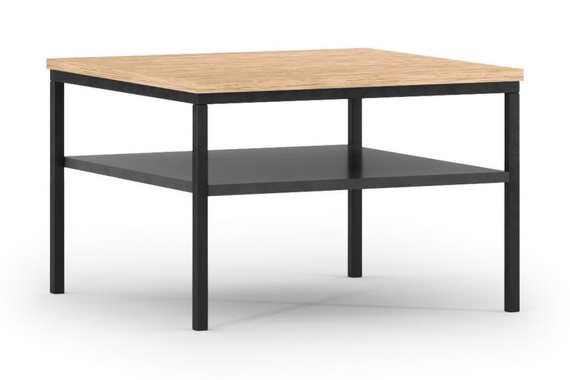 Anjal Soffbord 60 cm - Ek - Soffbord - Klaffbord & Hopfällbart bord - Soffbord med förvaring - Soffbord med hjul - Höj och sänkbart soffbord
