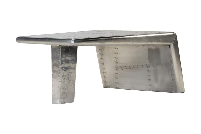 Aviator Soffbord aluminium vintage flygplanstema - Silver - Soffbord