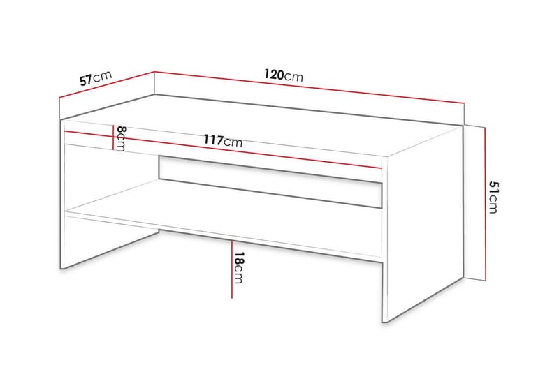 Juniskär Soffbord 57 cm - Grå - Möbler - Bord & matgrupper - Soffbord