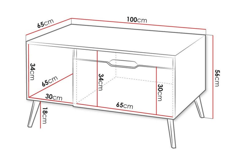 Kintore Soffbord 65 cm - Svart - Möbler - Bord & matgrupper - Soffbord