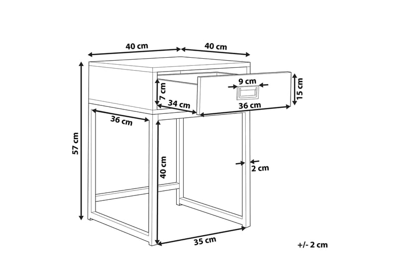 Largona Soffbord 40 cm - Svart - Soffbord