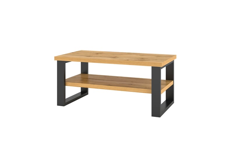 Malissa Soffbord 110 cm - Brun - Soffbord - Klaffbord & Hopfällbart bord - Soffbord med förvaring - Soffbord med hjul - Höj och sänkbart soffbord