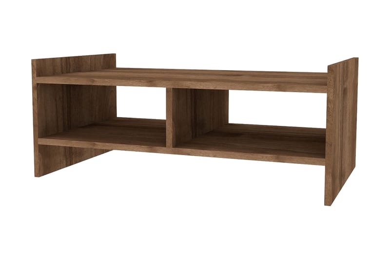 Malling Soffbord 90x35x90 cm - Brun - Soffbord - Klaffbord & Hopfällbart bord - Soffbord med förvaring - Soffbord med hjul - Höj och sänkbart soffbord