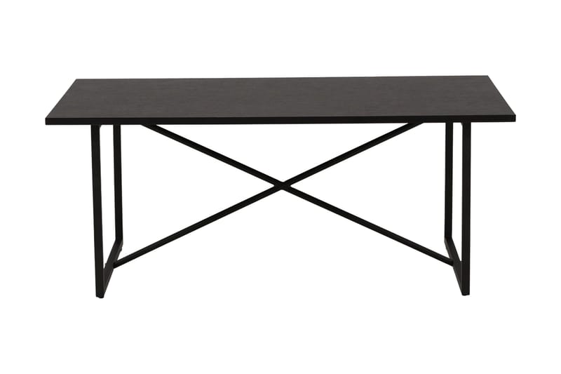 Pryora Soffbord 110x70x45 cm - Svart - Soffbord - Klaffbord & Hopfällbart bord - Soffbord med förvaring - Soffbord med hjul - Höj och sänkbart soffbord