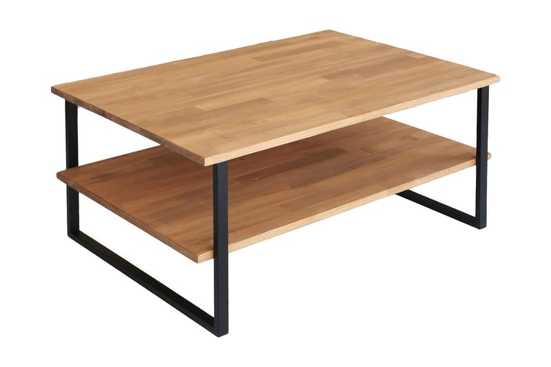 Riversdale Soffbord 85x60x85 cm - Ek - Soffbord - Klaffbord & Hopfällbart bord - Spegelbord - Soffbord med förvaring - Soffbord med hjul - Höj och sänkbart soffbord