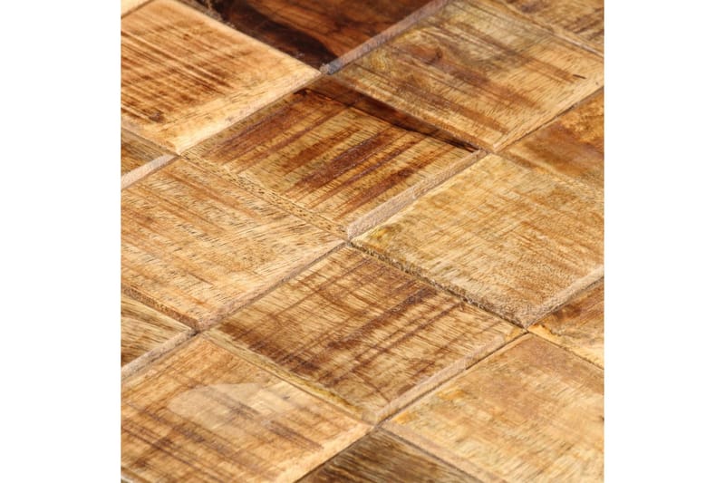 Soffbord 2 st med klossdesign grovt mangoträ - Brun - Soffbord - Satsbord