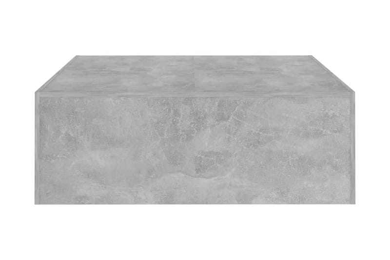 Soffbord betonggrå 100x100x35 cm spånskiva - Grå - Soffbord