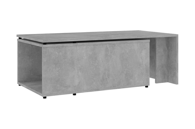 Soffbord betonggrå 150x50x35 cm spånskiva - Grå - Soffbord