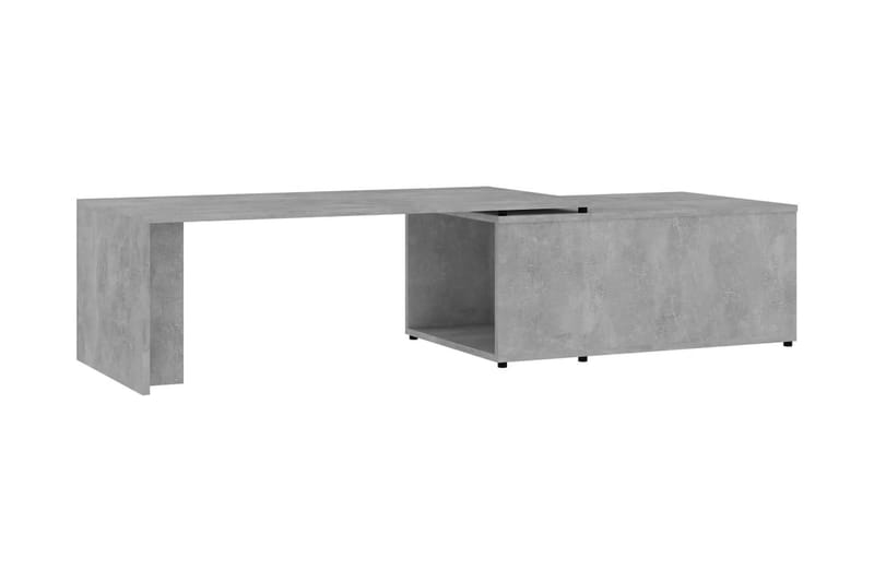 Soffbord betonggrå 150x50x35 cm spånskiva - Grå - Soffbord