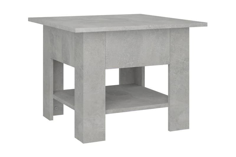 Soffbord betonggrå 55x55x42 cm spånskiva - Grå - Soffbord