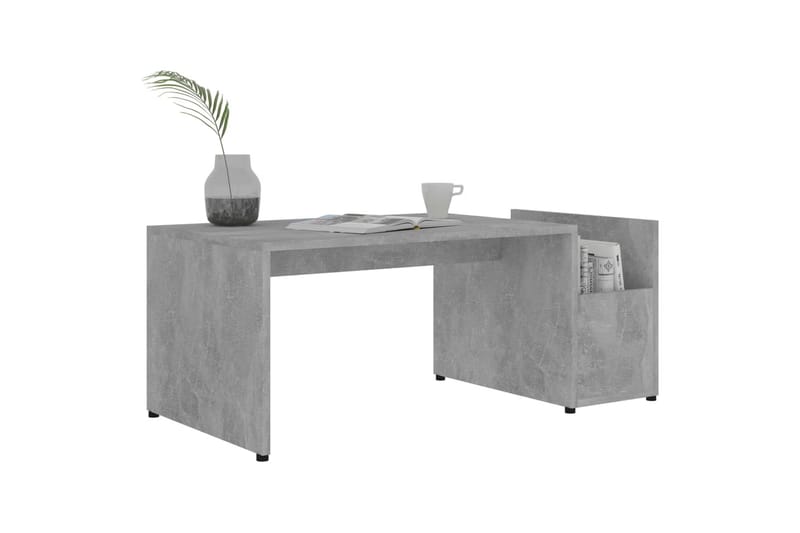 Soffbord betonggrå 90x45x35 cm spånskiva - Grå - Soffbord