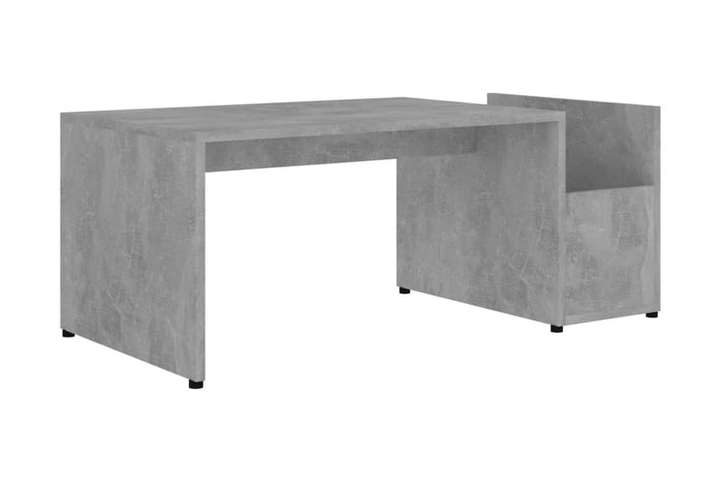 Soffbord betonggrå 90x45x35 cm spånskiva - Grå - Soffbord