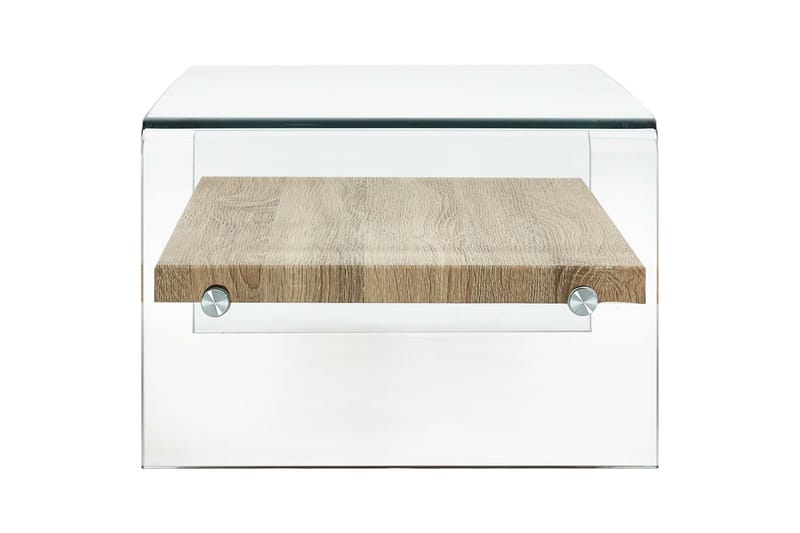 Soffbord genomskinlig 98x45x31 cm härdat glas - Transparent - Soffbord