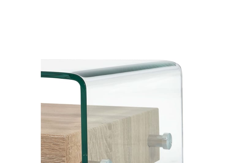 Soffbord genomskinligt 98x45x31 cm härdat glas - Transparent - Soffbord