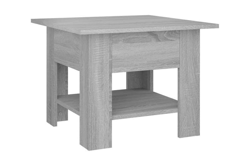 Soffbord grå sonoma 55x55x42 cm spånskiva - Grå - Soffbord