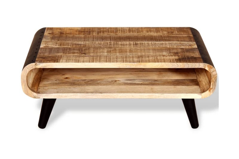 Soffbord grovt mangoträ 90x55x39 cm - Flerfärgad - Soffbord