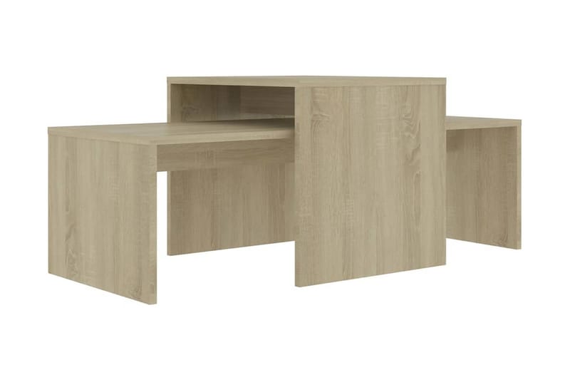 Soffbord sonoma-ek 100x48x40 cm spånskiva - Brun - Möbler - Bord & matgrupper - Soffbord