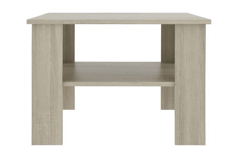 Soffbord sonoma-ek 60x60x42 cm spånskiva - Brun - Soffbord