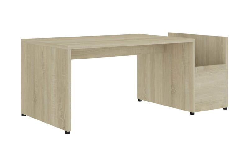 Soffbord sonoma-ek 90x45x35 cm spånskiva - Brun - Soffbord