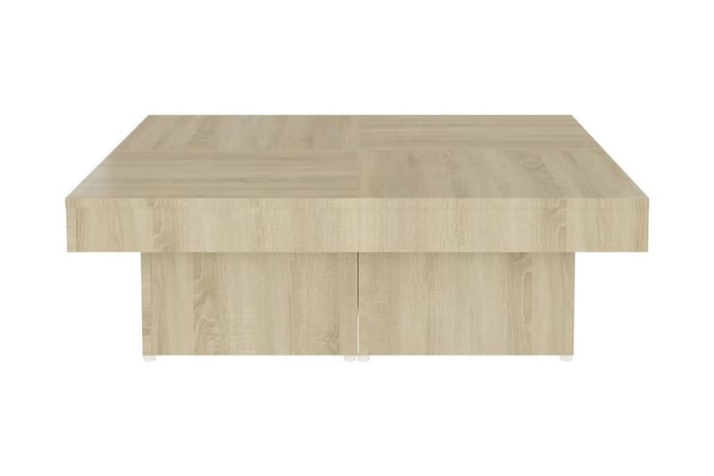 Soffbord sonoma-ek 90x90x28 cm spånskiva - Brun - Möbler - Bord & matgrupper - Soffbord