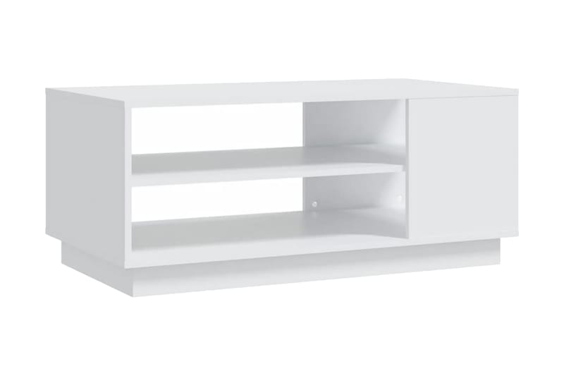 Soffbord vit 102x55x43 cm spånskiva - Vit - Soffbord