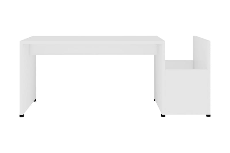 Soffbord vit 90x45x35 cm spånskiva - Vit - Soffbord