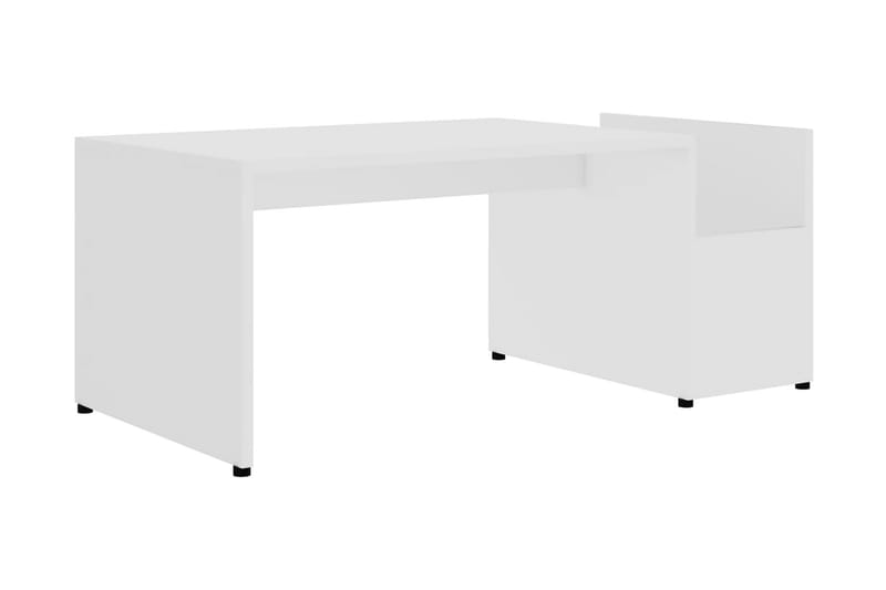 Soffbord vit 90x45x35 cm spånskiva - Vit - Soffbord