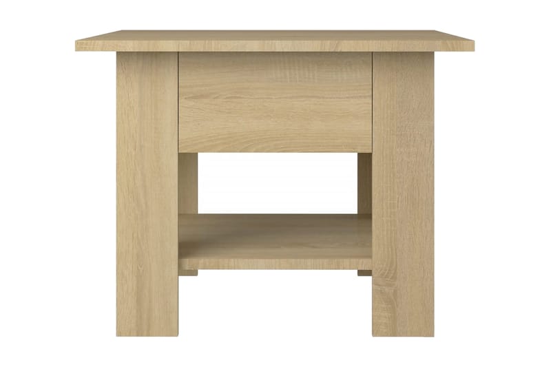 Soffbord sonoma-ek 55x55x42 cm spånskiva - Brun - Soffbord