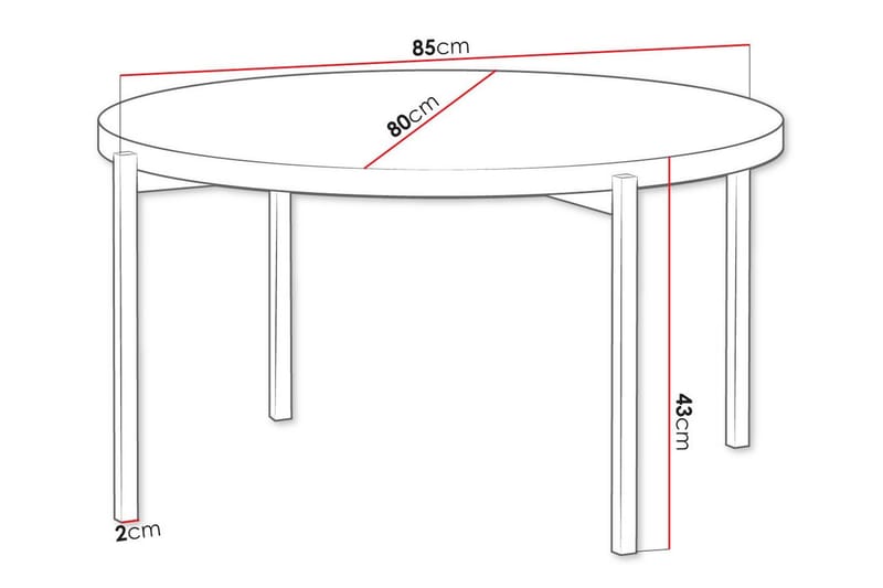 Staffin Soffbord - Svart - Soffbord