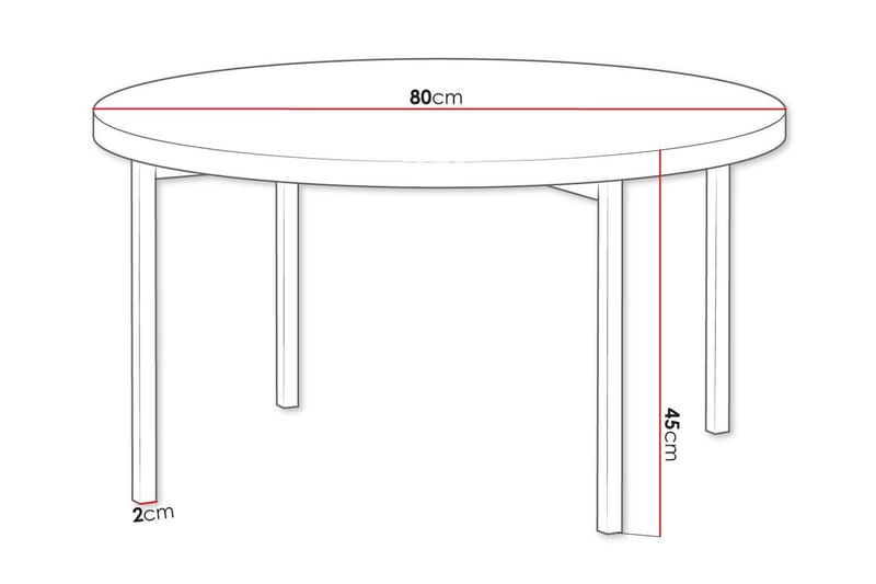 Staffin Soffbord - Svart - Soffbord