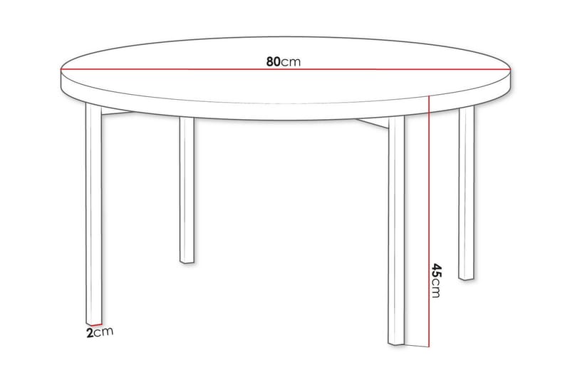 Staffin Soffbord - Vit - Soffbord