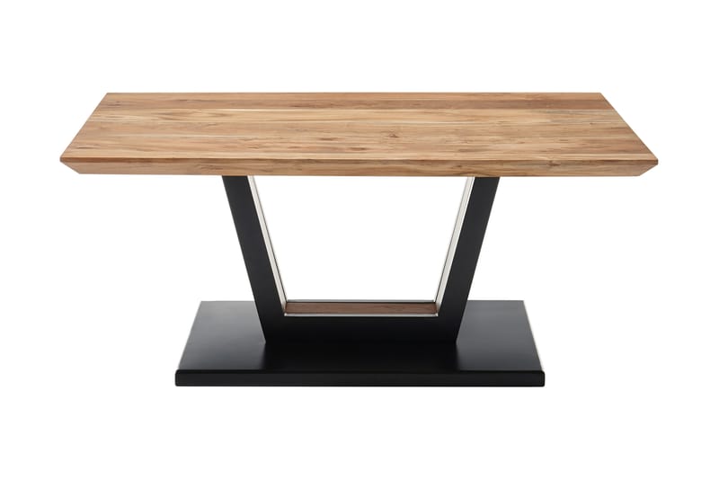 Theurer Soffbord 110 cm - Akacia - Soffbord - Klaffbord & Hopfällbart bord - Soffbord med förvaring - Soffbord med hjul - Höj och sänkbart soffbord