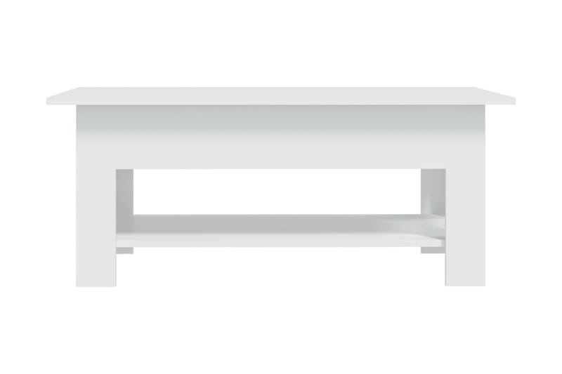 Soffbord vit 102x55x42 cm spånskiva - Vit - Soffbord