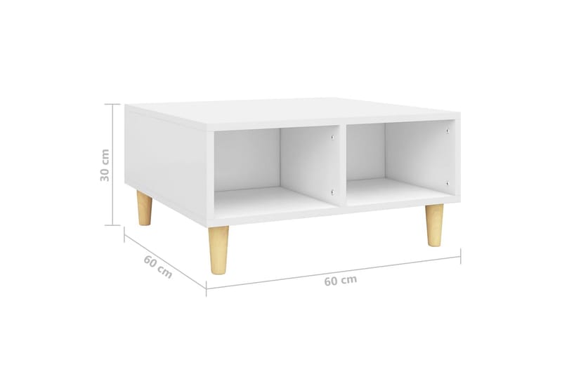 Soffbord vit 60x60x30 cm spånskiva - Vit - Möbler - Bord & matgrupper - Soffbord