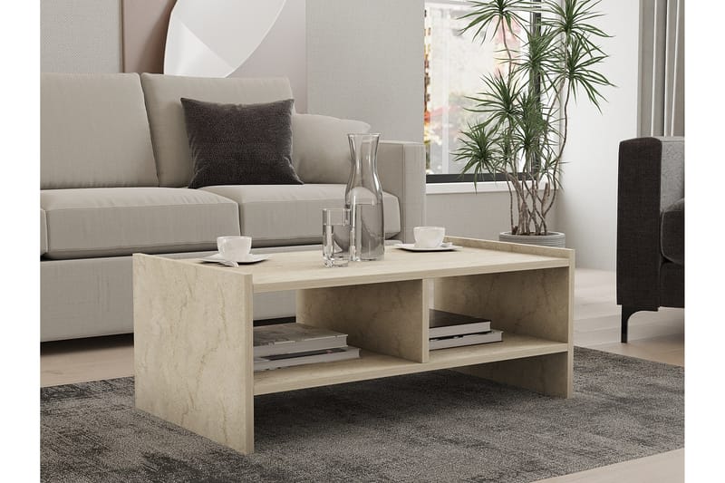 Taharoa Soffbord 90 cm - Beige - Möbler - Bord & matgrupper - Soffbord