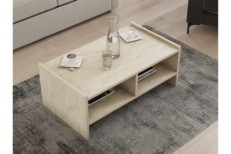 Taharoa Soffbord 90 cm - Beige - Möbler - Bord & matgrupper - Soffbord