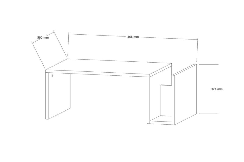 Vimenil Soffbord 87 cm - Beige - Möbler - Bord & matgrupper - Soffbord