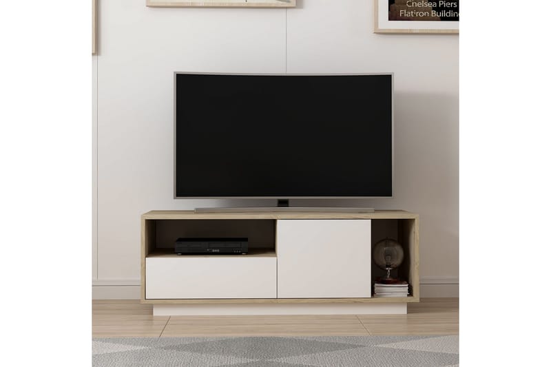 Adesis Tv-bänk 120 cm - Vit - Möbler - Tv möbel & mediamöbel - TV bänk & mediabänk