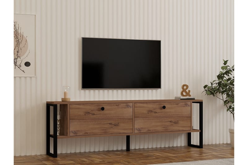 Ahu Tv-bänk 160 cm - Brun - Möbler - Tv möbel & mediamöbel - TV bänk & mediabänk