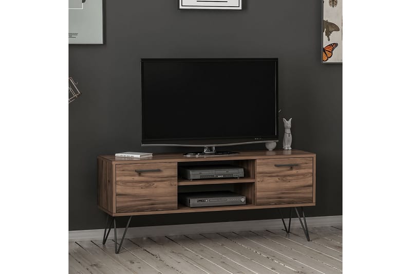 Almire Tv-bänk 35 cm - Valnöt - Möbler - Tv möbel & mediamöbel - TV bänk & mediabänk