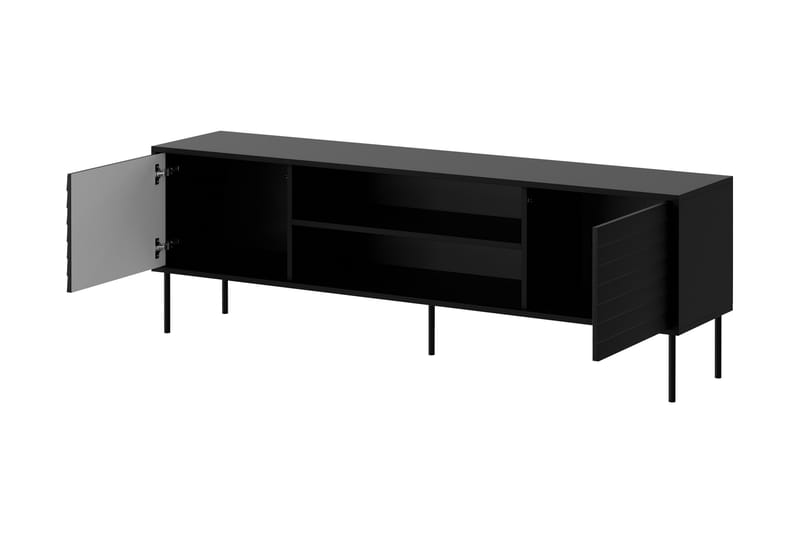 Belonger Tv-bänk 180 cm - Svart - Möbler - Tv möbel & mediamöbel - TV bänk & mediabänk