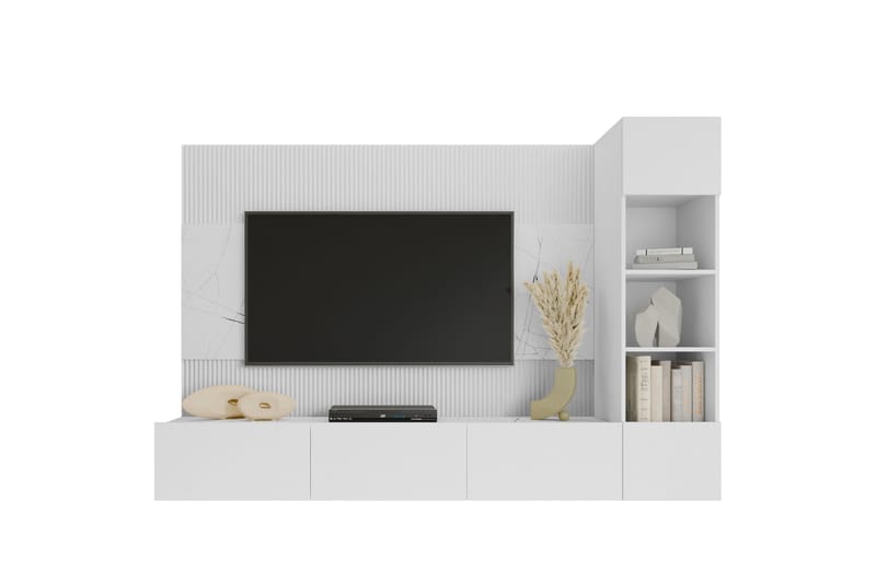 Bernice Tv-skåp 38x150 cm - Vit - Möbler - Tv möbel & mediamöbel - TV skåp