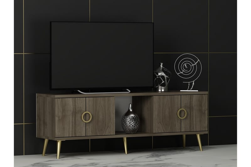 Cey Tv-bänk 120 cm - Valnöt - Möbler - Tv möbel & mediamöbel - TV bänk & mediabänk