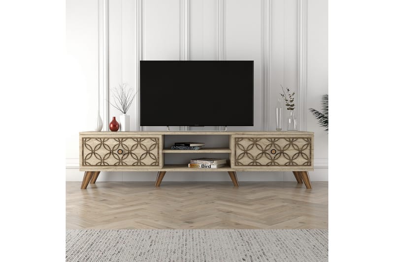 Chass Tv-bänk 180 cm - Beige - Möbler - Tv möbel & mediamöbel - TV bänk & mediabänk