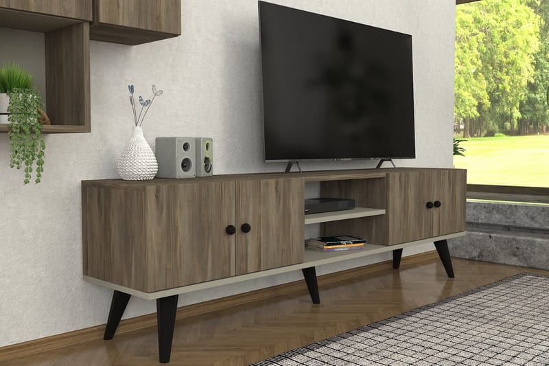 Dalia Tv-möbelset 180x36,8 cm Brun - Hanah Home - TV-möbelset