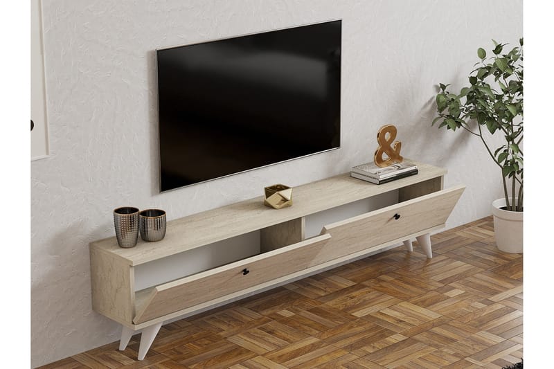 Djarhint Tv-bänk 160 cm - Beige - Möbler - Tv möbel & mediamöbel - TV bänk & mediabänk