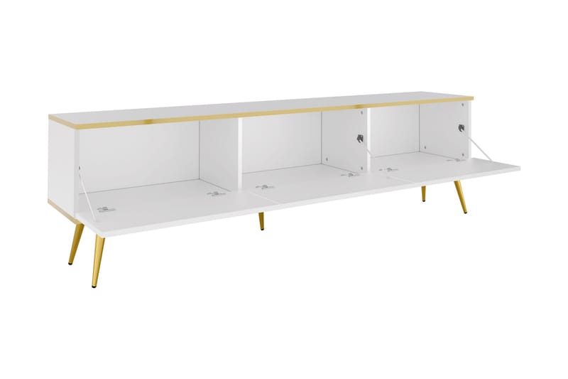 Edson Tv-bänk 175 cm - Beige/Guld - Möbler - Tv möbel & mediamöbel - TV bänk & mediabänk