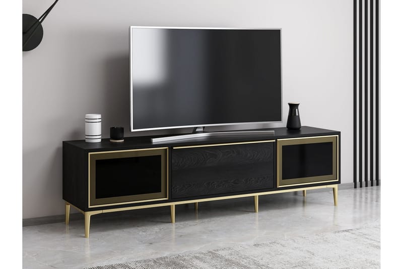 Elevate Tv-bänk 180 cm - Svart - Möbler - Tv möbel & mediamöbel - TV bänk & mediabänk